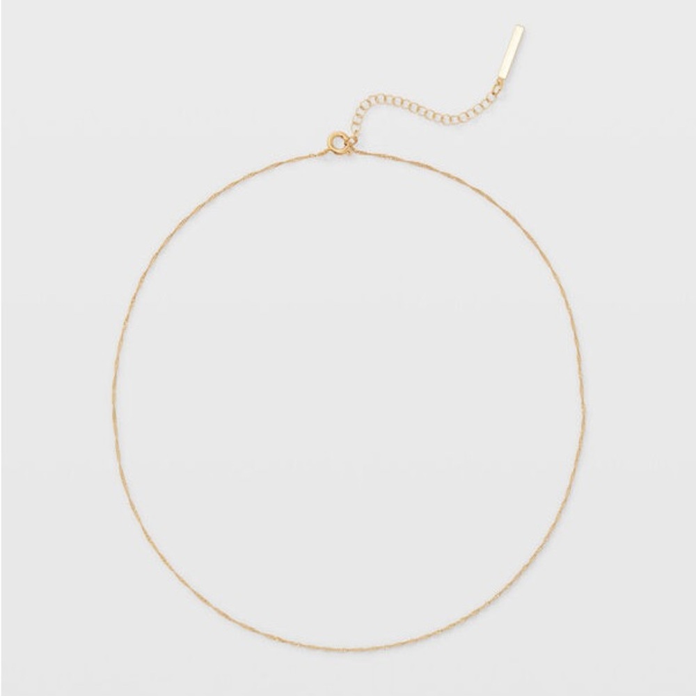 New Club Monaco Serefina Short Twist Necklace Gold - Picture 6 of 6